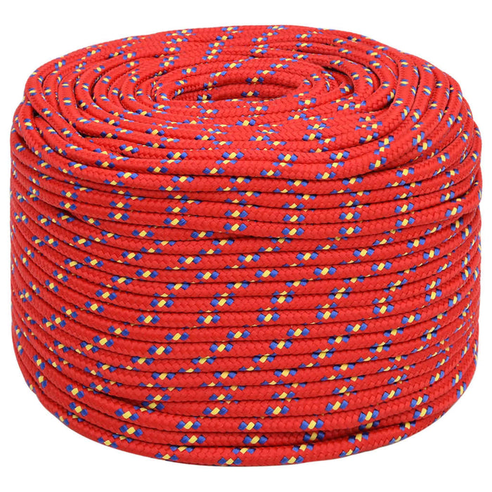 Frânghie de barcă, roșu, 8 mm, 50 m, polipropilenă - WALTI WALTI