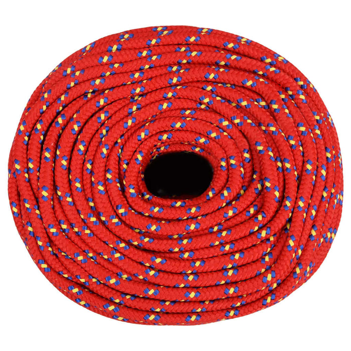 Frânghie de barcă, roșu, 8 mm, 50 m, polipropilenă - WALTI WALTI