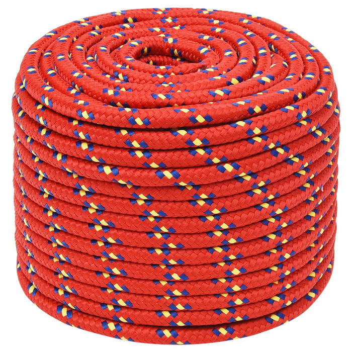 Frânghie de barcă, roșu, 14 mm, 100 m, polipropilenă - WALTI WALTI