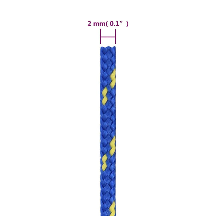 Frânghie de barcă, albastru, 2 mm, 25 m, polipropilenă - WALTI WALTI