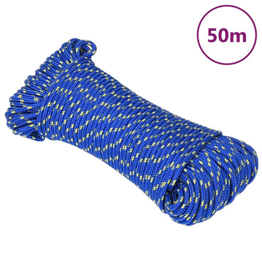 Frânghie de barcă, albastru, 4 mm, 50 m, polipropilenă - WALTI WALTI