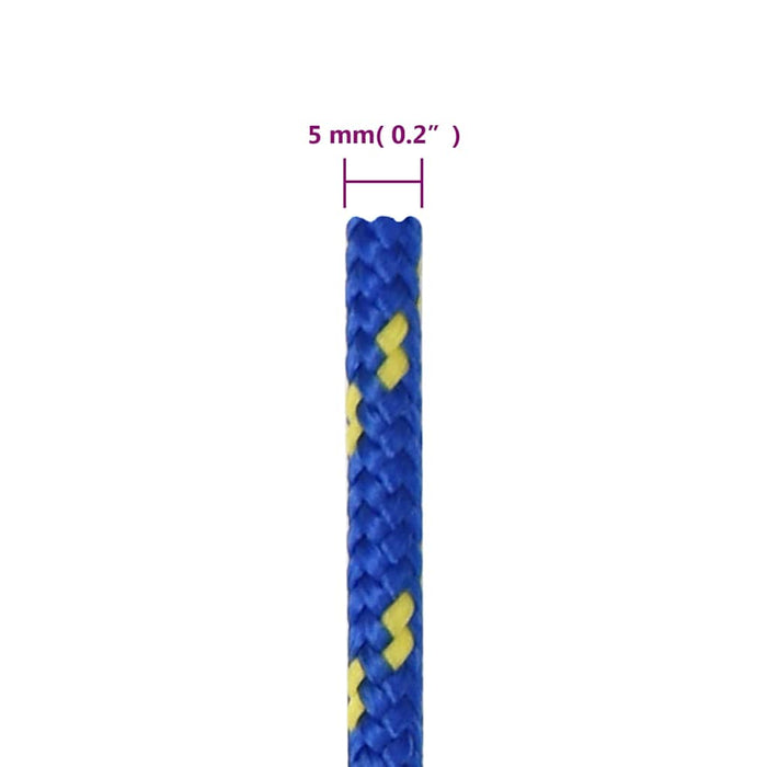 Frânghie de barcă, albastru, 5 mm, 500 m, polipropilenă - WALTI WALTI