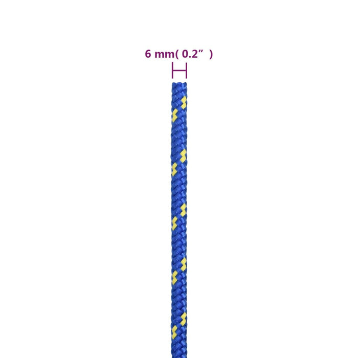 Frânghie de barcă, albastru, 6 mm, 50 m, polipropilenă - WALTI WALTI