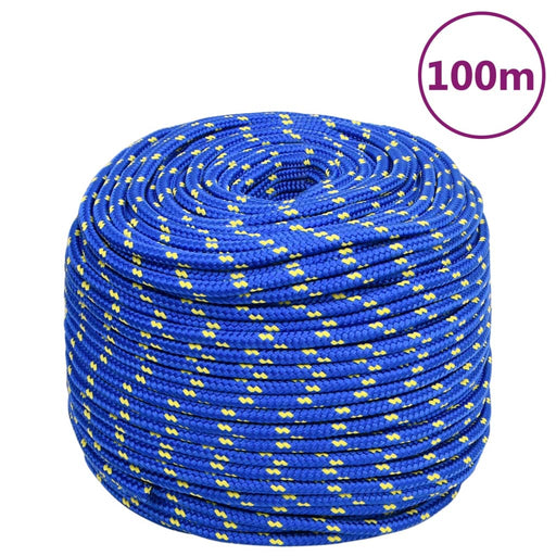 Frânghie de barcă, albastru, 10 mm, 100 m, polipropilenă - WALTI WALTI