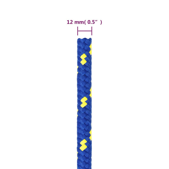 Frânghie de barcă, albastru, 12 mm, 100 m, polipropilenă - WALTI WALTI