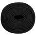 Frânghie de barcă, negru complet, 6 mm, 50 m, polipropilenă - WALTI WALTI