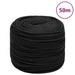 Frânghie de barcă, negru complet, 8 mm, 50 m, polipropilenă - WALTI WALTI