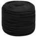 Frânghie de barcă, negru complet, 8 mm, 50 m, polipropilenă - WALTI WALTI