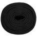 Frânghie de barcă, negru complet, 8 mm, 100 m, polipropilenă - WALTI WALTI