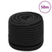 Frânghie de barcă, negru complet, 16 mm, 50 m, polipropilenă - WALTI WALTI
