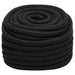 Frânghie de barcă, negru complet, 20 mm, 25 m, polipropilenă - WALTI WALTI
