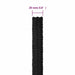 Frânghie de barcă, negru complet, 20 mm, 25 m, polipropilenă - WALTI WALTI