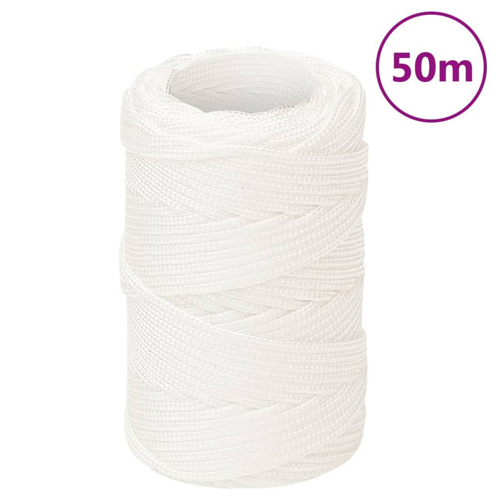 Frânghie de barcă, alb complet, 2 mm, 50 m, polipropilenă - WALTI WALTI
