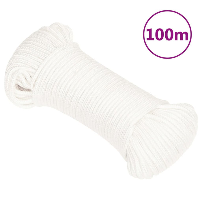 Frânghie de barcă, alb complet, 3 mm, 100 m, polipropilenă - WALTI WALTI