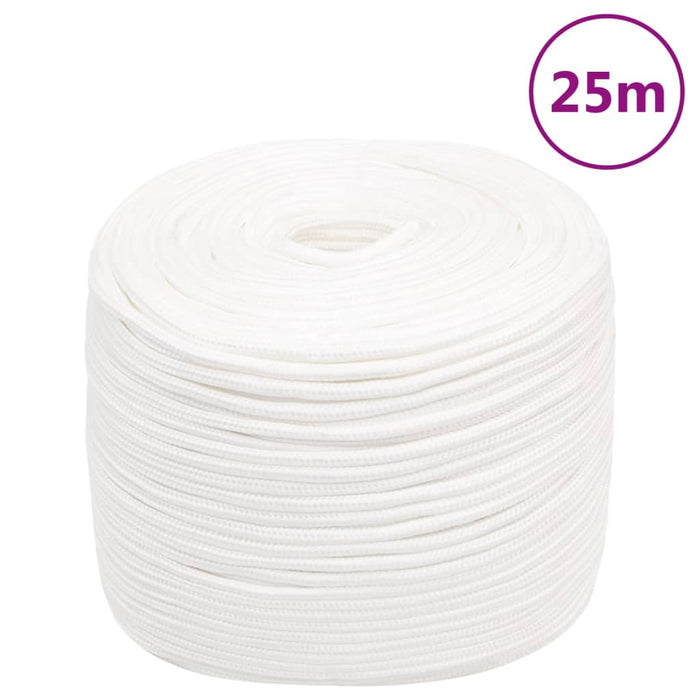 Frânghie de barcă, alb complet, 6 mm, 25 m, polipropilenă - WALTI WALTI