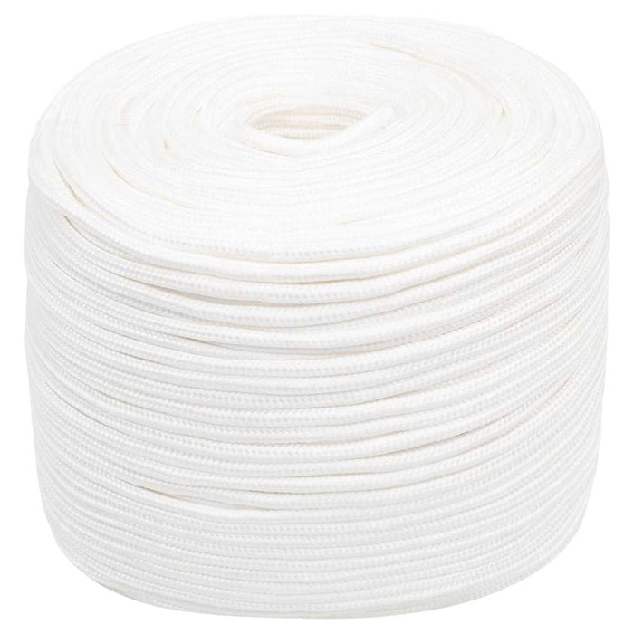 Frânghie de barcă, alb complet, 6 mm, 500 m, polipropilenă WALTI