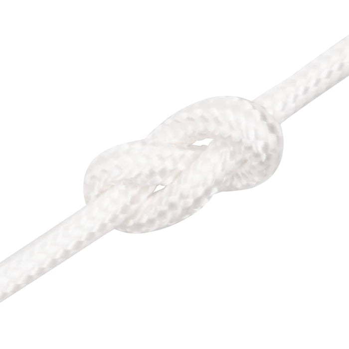 Frânghie de barcă, alb complet, 6 mm, 500 m, polipropilenă WALTI