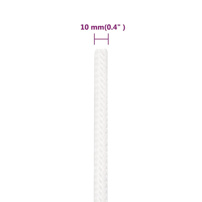 Frânghie de barcă, alb complet, 10 mm, 500 m, polipropilenă - WALTI WALTI