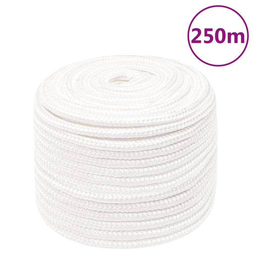 Frânghie de barcă, alb complet, 12 mm, 250 m, polipropilenă - WALTI WALTI