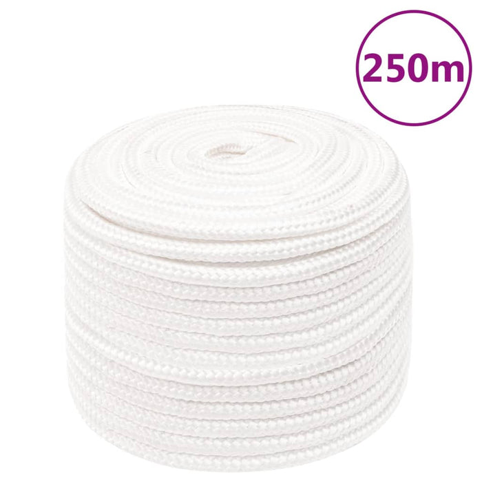 Frânghie de barcă, alb complet, 12 mm, 250 m, polipropilenă - WALTI WALTI