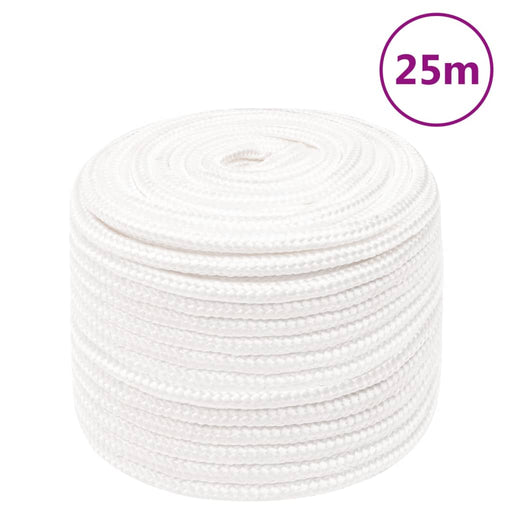 Frânghie de barcă, alb complet, 14 mm, 25 m, polipropilenă - WALTI WALTI