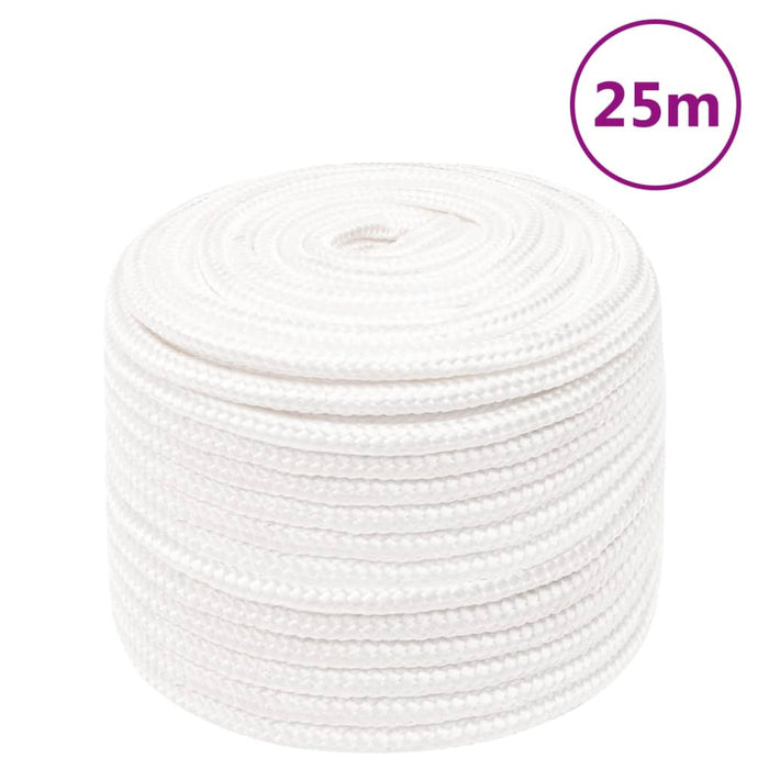 Frânghie de barcă, alb complet, 14 mm, 25 m, polipropilenă - WALTI WALTI