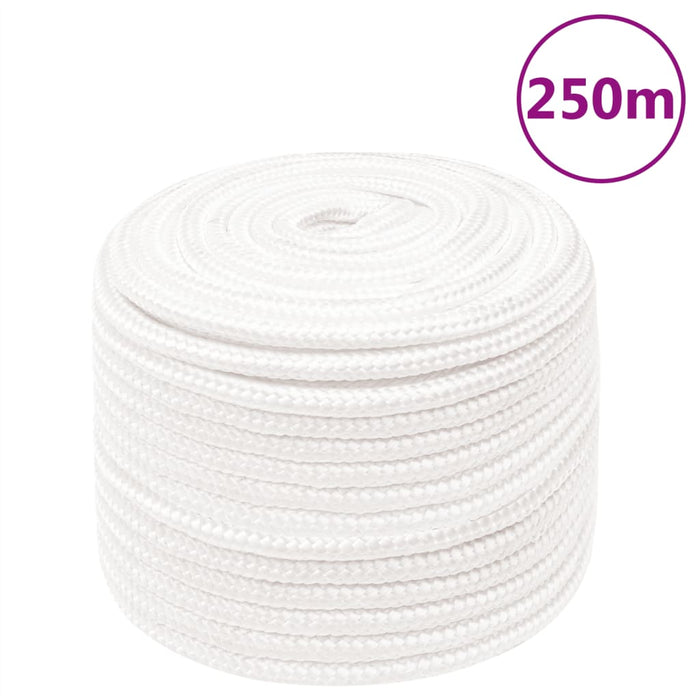 Frânghie de barcă, alb complet, 14 mm, 250 m, polipropilenă - WALTI WALTI