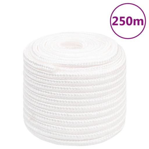 Frânghie de barcă, alb complet, 16 mm, 250 m, polipropilenă - WALTI WALTI