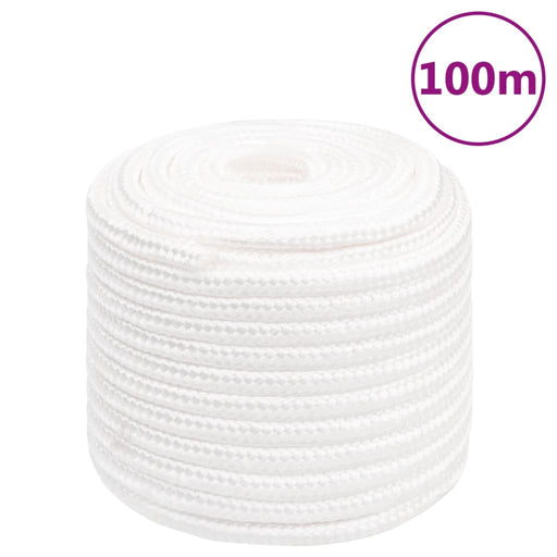 Frânghie de barcă, alb complet, 18 mm, 100 m, polipropilenă - WALTI WALTI