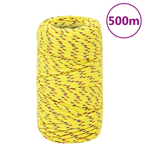 Frânghie de barcă, galben, 2 mm, 500 m, polipropilenă - WALTI WALTI