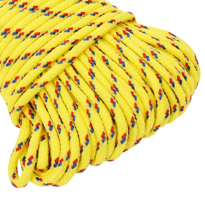 Frânghie de barcă, galben, 4 mm, 250 m, polipropilenă - WALTI WALTI