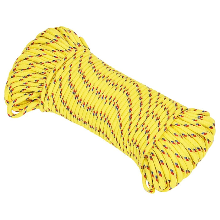 Frânghie de barcă, galben, 4 mm, 500 m, polipropilenă - WALTI WALTI