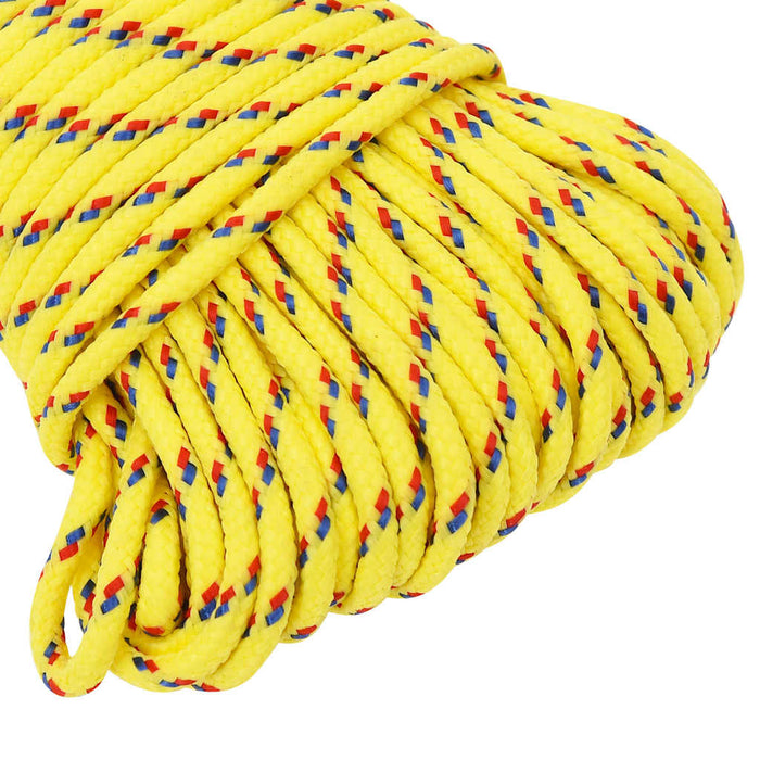 Frânghie de barcă, galben, 4 mm, 500 m, polipropilenă - WALTI WALTI