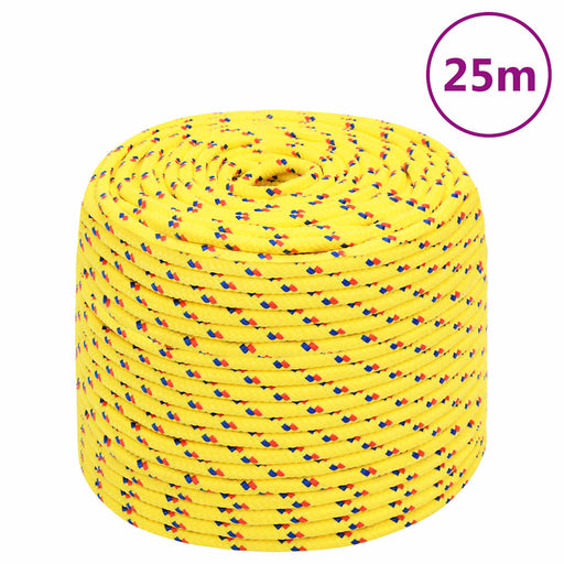 Frânghie de barcă, galben, 6 mm, 25 m, polipropilenă - WALTI WALTI