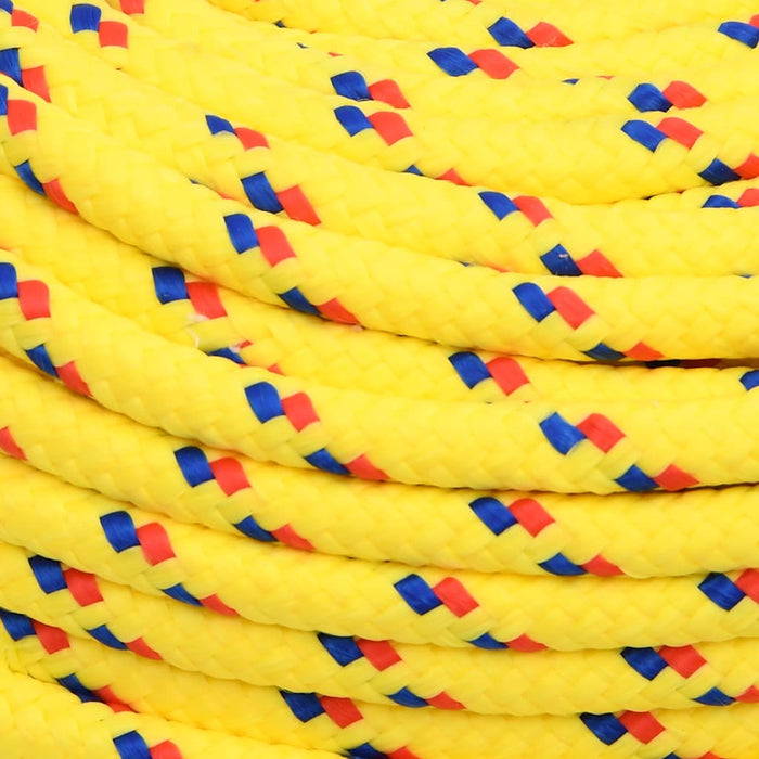 Frânghie de barcă, galben, 6 mm, 25 m, polipropilenă - WALTI WALTI