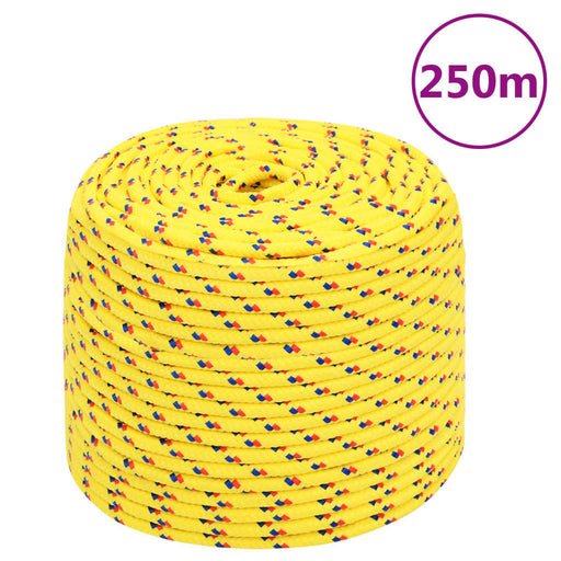 Frânghie de barcă, galben, 6 mm, 250 m, polipropilenă - WALTI WALTI