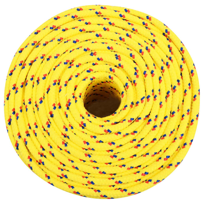 Frânghie de barcă, galben, 6 mm, 250 m, polipropilenă - WALTI WALTI