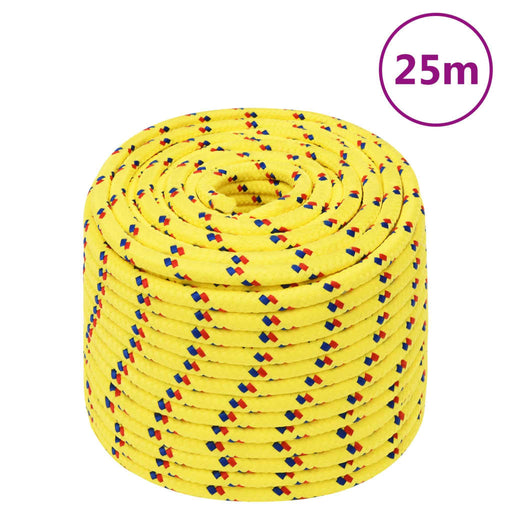 Frânghie de barcă, galben, 12 mm, 25 m, polipropilenă - WALTI WALTI