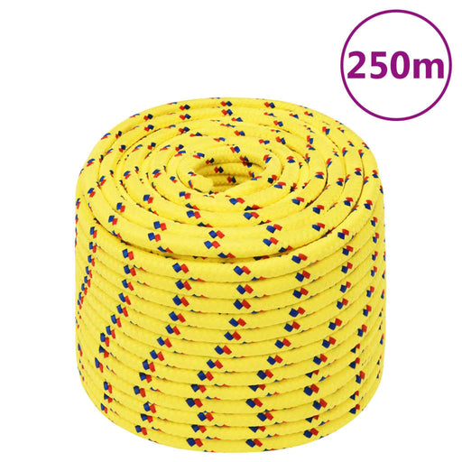 Frânghie de barcă, galben, 14 mm, 250 m, polipropilenă - WALTI WALTI