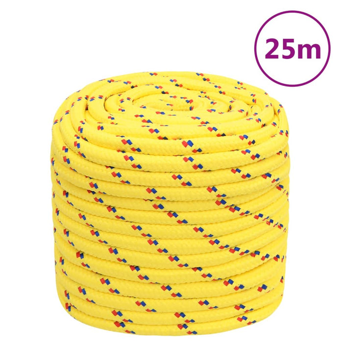 Frânghie de barcă, galben, 16 mm, 25 m, polipropilenă - WALTI WALTI