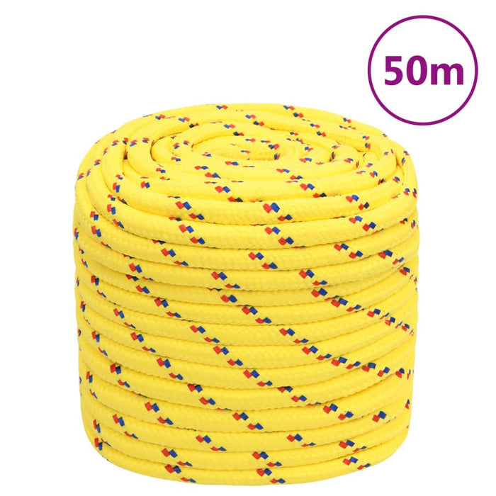 Frânghie de barcă, galben, 16 mm, 50 m, polipropilenă - WALTI WALTI
