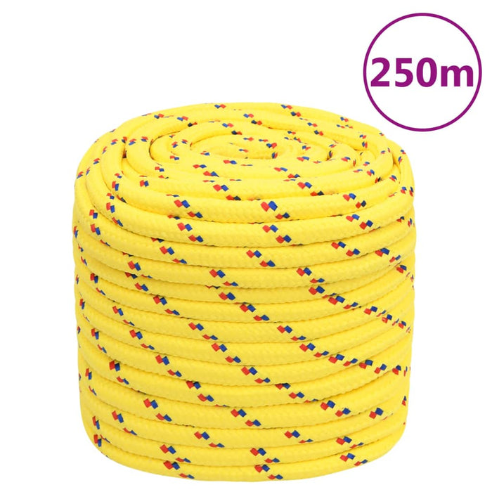 Frânghie de barcă, galben, 16 mm, 250 m, polipropilenă - WALTI WALTI