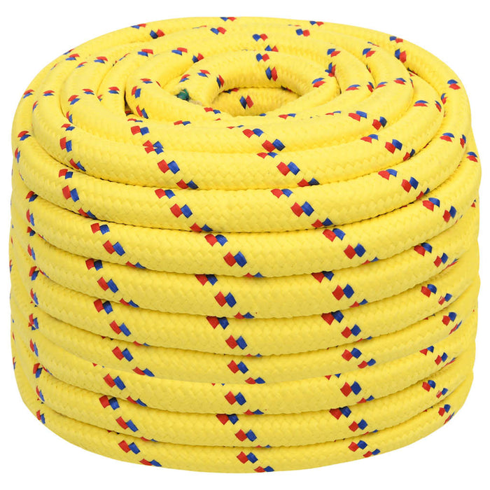 Frânghie de barcă, galben, 20 mm, 100 m, polipropilenă - WALTI WALTI