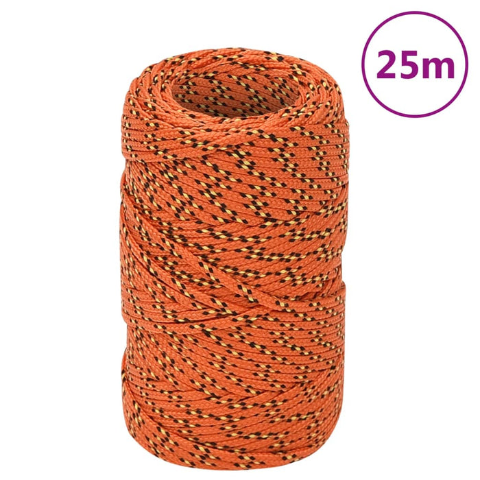 Frânghie de barcă, portocaliu, 2 mm, 25 m, polipropilenă - WALTI WALTI