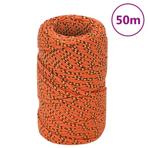 Frânghie de barcă, portocaliu, 2 mm, 50 m, polipropilenă - WALTI WALTI