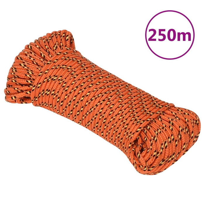 Frânghie de barcă, portocaliu, 3 mm, 250 m, polipropilenă - WALTI WALTI