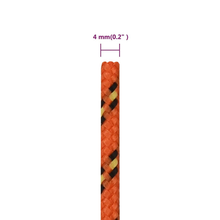 Frânghie de barcă, portocaliu, 4 mm, 50 m, polipropilenă - WALTI WALTI