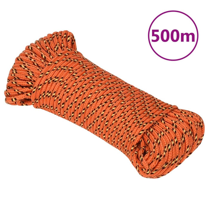 Frânghie de barcă, portocaliu, 5 mm, 500 m, polipropilenă - WALTI WALTI