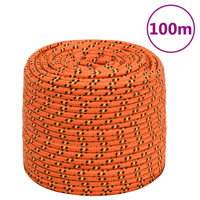 Frânghie de barcă, portocaliu, 6 mm, 100 m, polipropilenă - WALTI WALTI