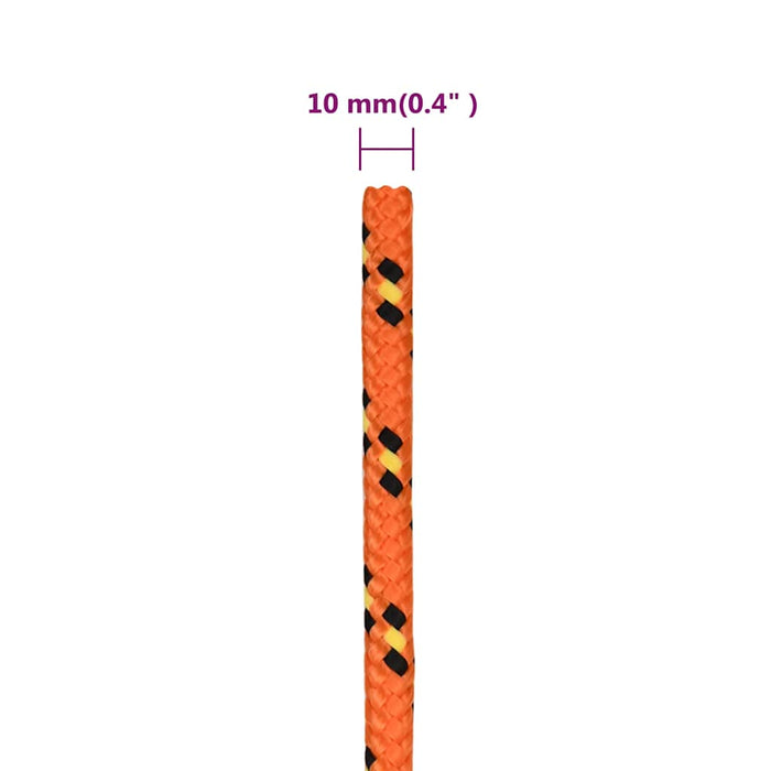 Frânghie de barcă, portocaliu, 10 mm, 100 m, polipropilenă - WALTI WALTI